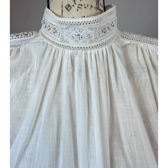 Zadig & Voltaire Teddy Eyelet Trim Blouse Judo M - Picture 7 of 16